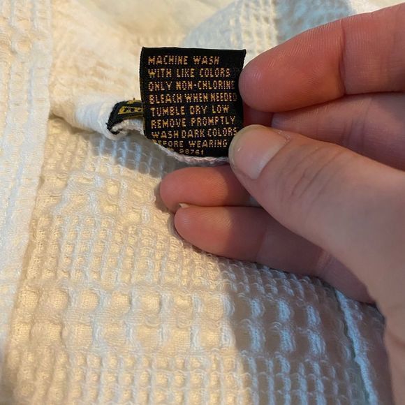 Premium Robe Collection One Size White Waffle Quick Drying monogrammed JM - Picture 4 of 6